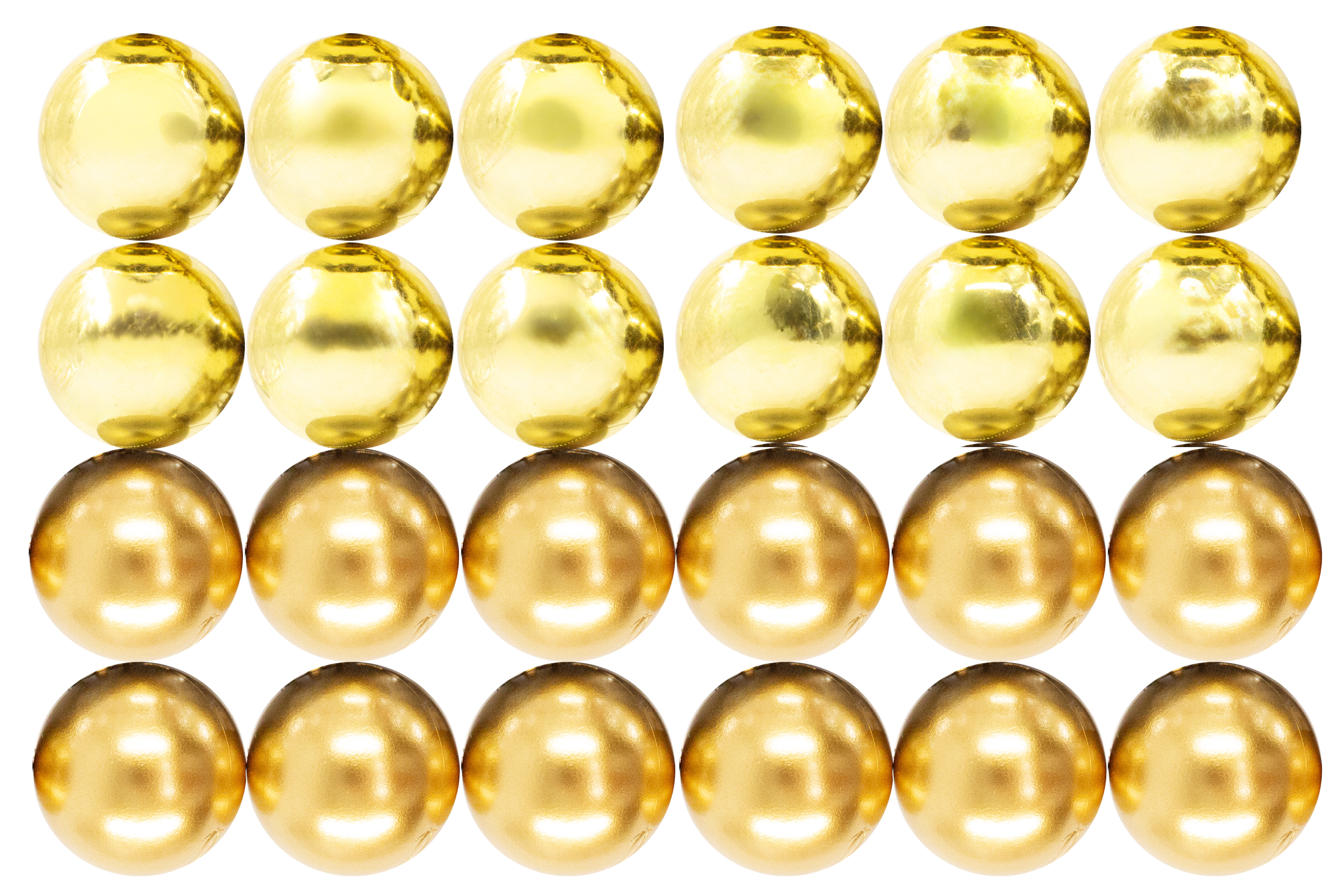 Mistique Home 4 cm 24'lü Top Süs (Simli-Parlak-Metalize) Gold