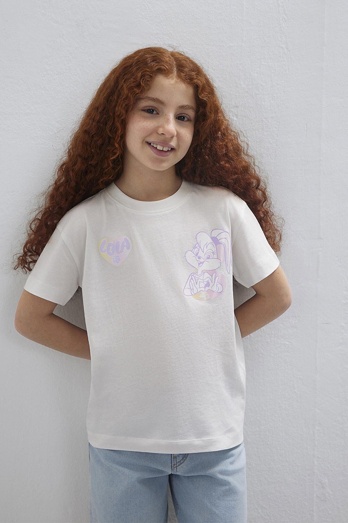 Mavi Kız Çocuk Tişört M7610417-70057