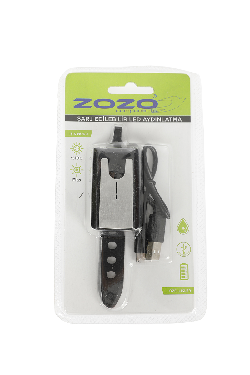 Zozo Bisiklet Şarjlı Ön Far