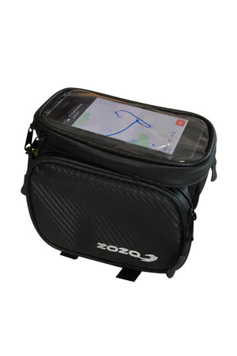 Zozo Bisiklet Kadro Üstü Heybe Siyah