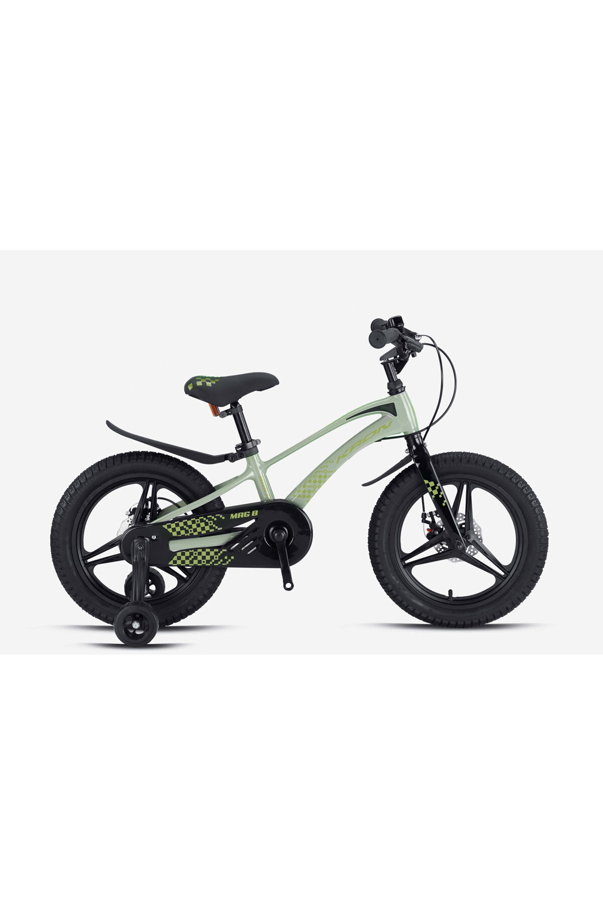 Kron Bisiklet MAG8 - 16J - Vitessiz - M.Disc - Haki-Sarı