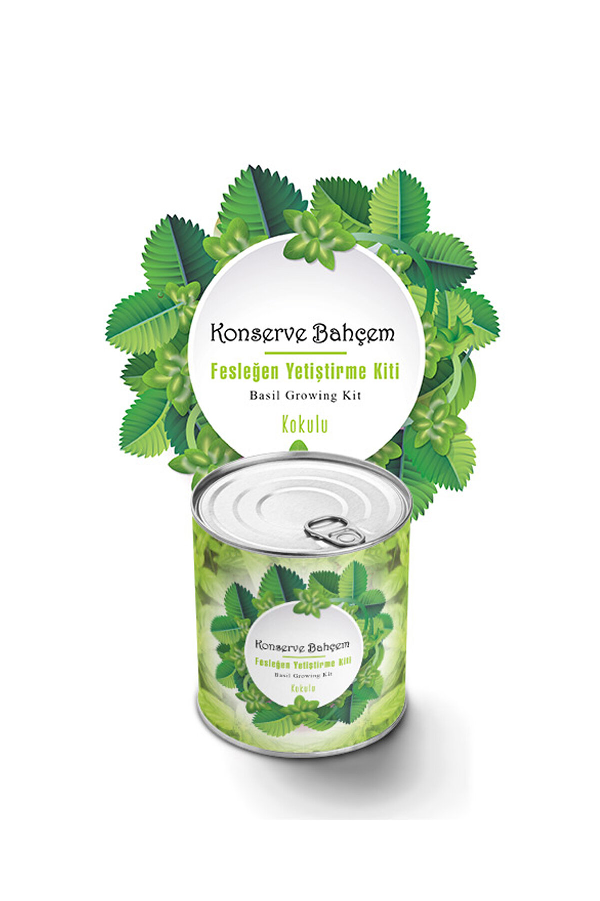 Konserve Fesleğen Yetiştirme Kiti KB012