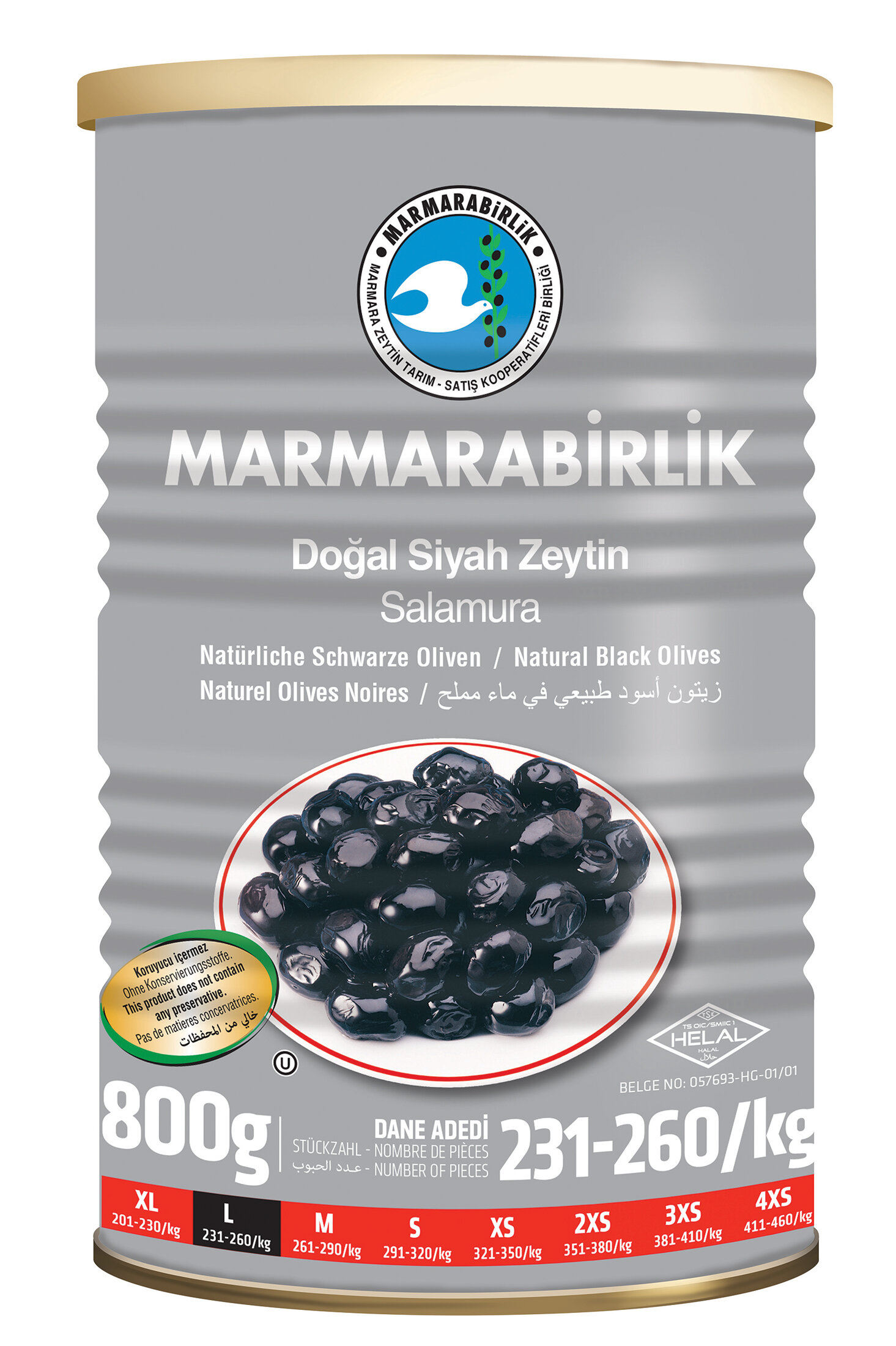 Marmarabirlik Hiper 800 G Teneke