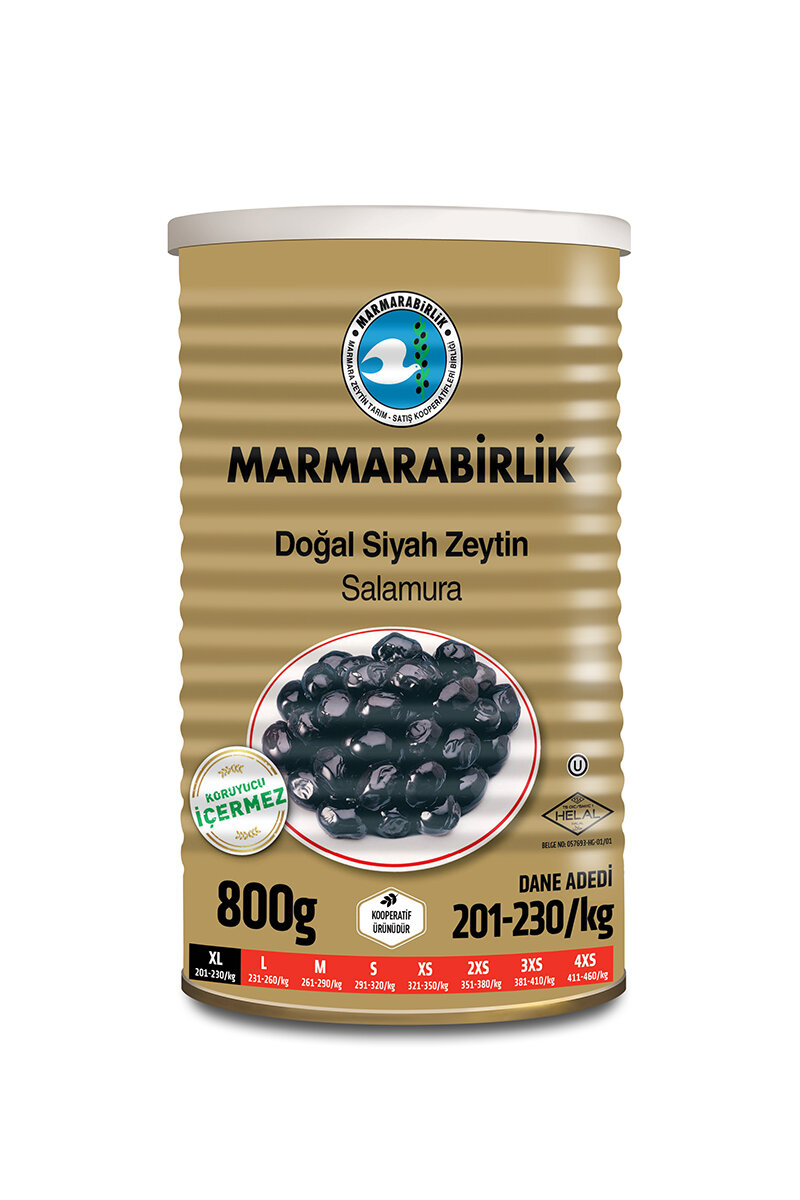 Marmarabirlik Zeytin Mega 800 G Tnk (201-230Klb)