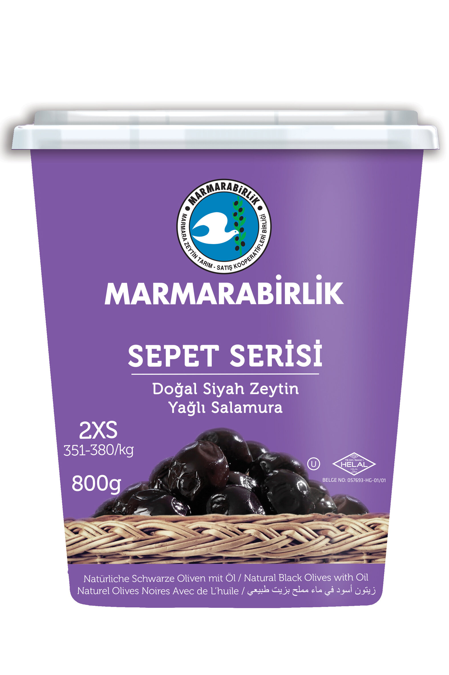 Marmarabirlik Siyah Elit Zeytin 800 G