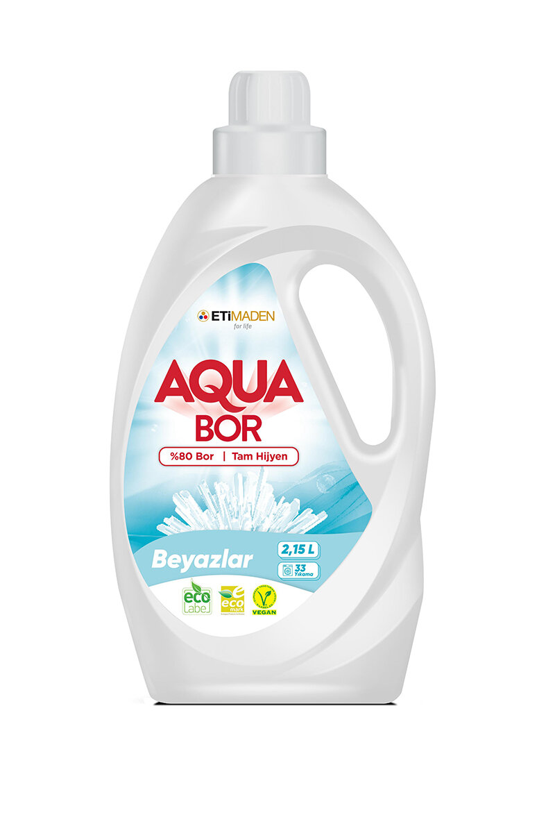 Boron Aquabor Sıvı Çamaşır Deterjanı Beyazlar 33 Yıkama 2150 ml