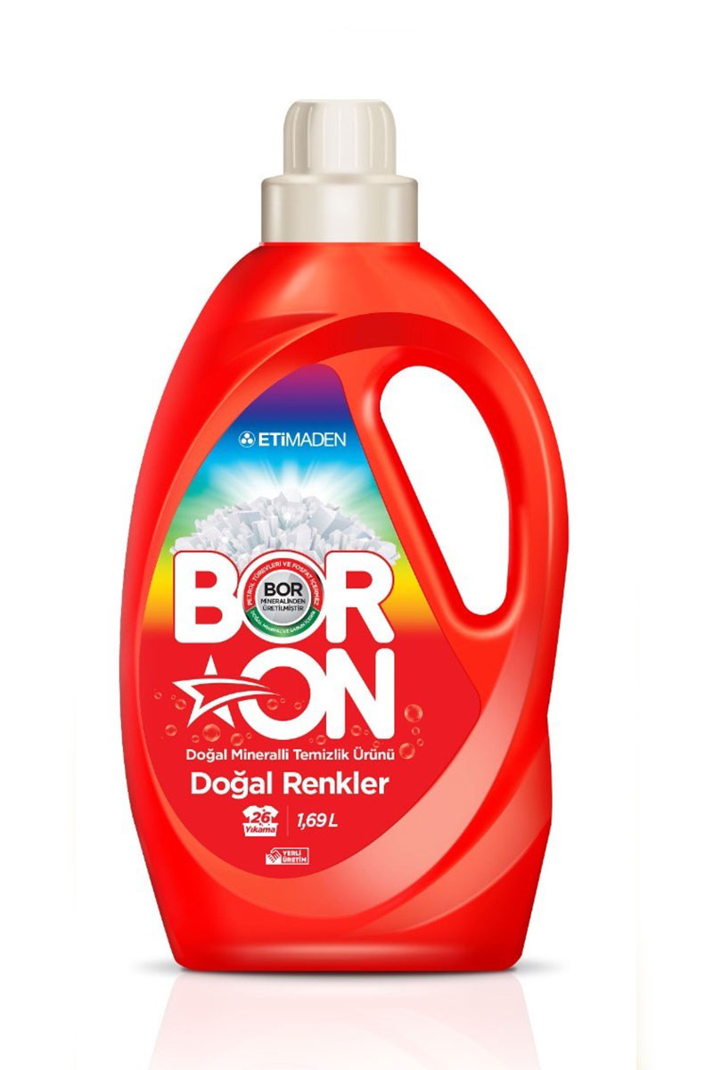 Boron Sıvı Çamaşır Deterjanı Renkliler 26 Yıkama 1690 ml