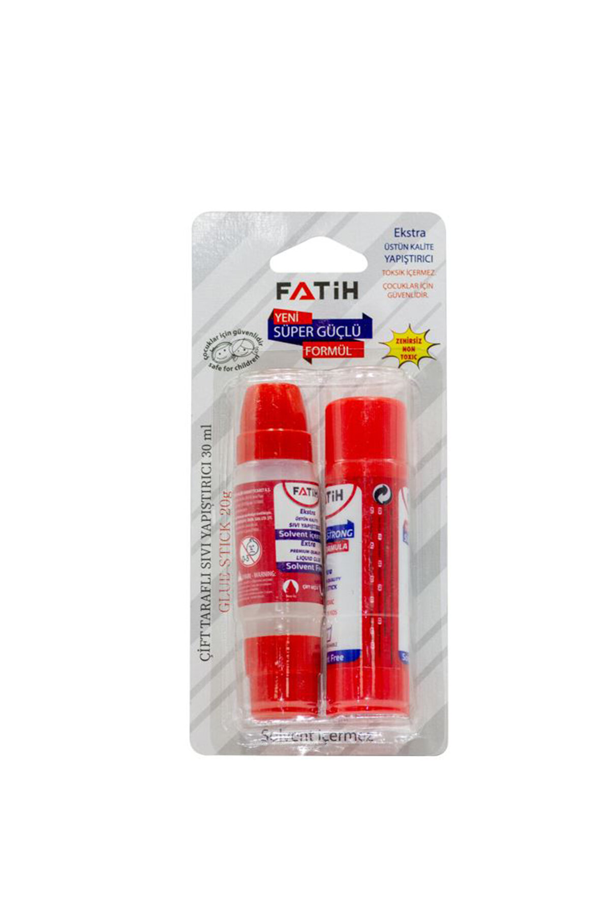 Fatih Glue Stick + Sıvı Yapıştırıcı 2'li