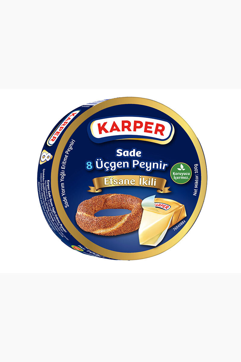 Karper Üçgen Peynir 8'li 100 G