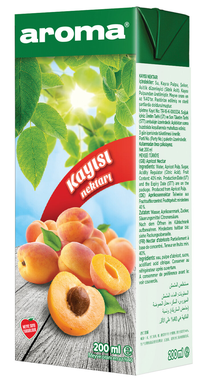Aroma Meyve Suyu Kayısı 200 ml