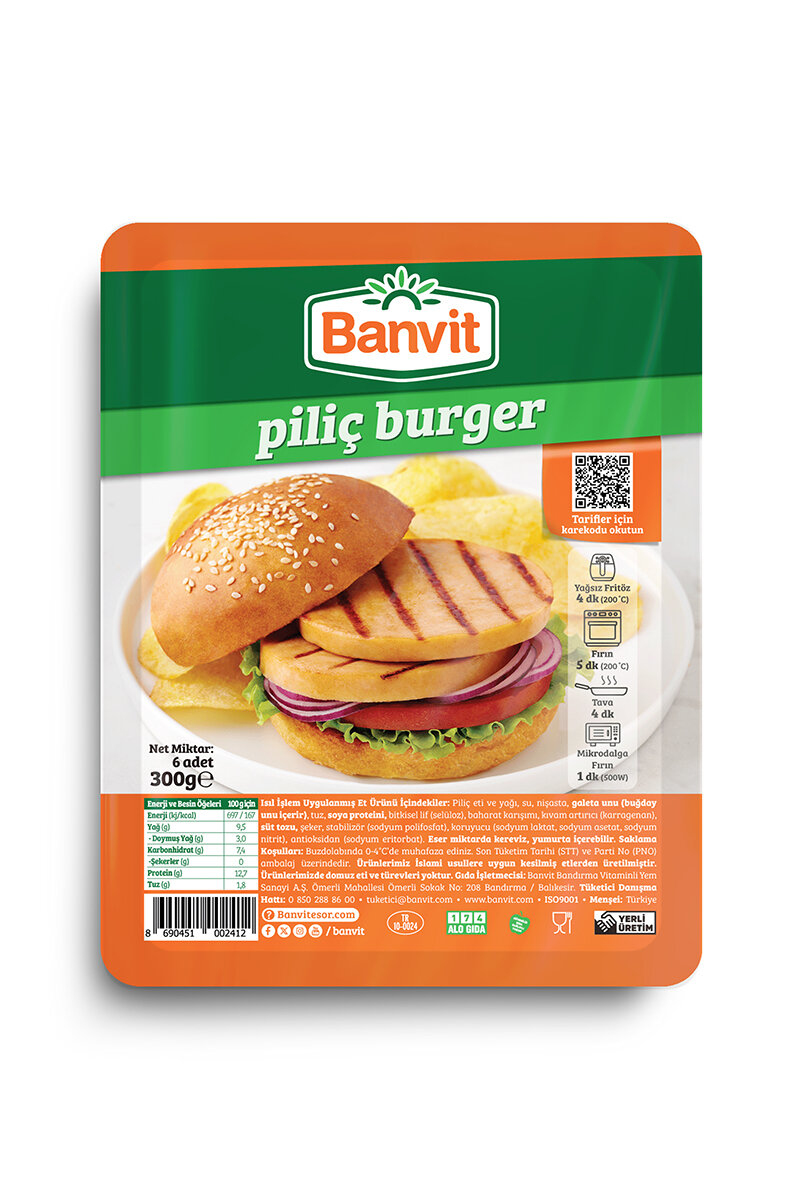 Banvit Piliç Burger 300 G