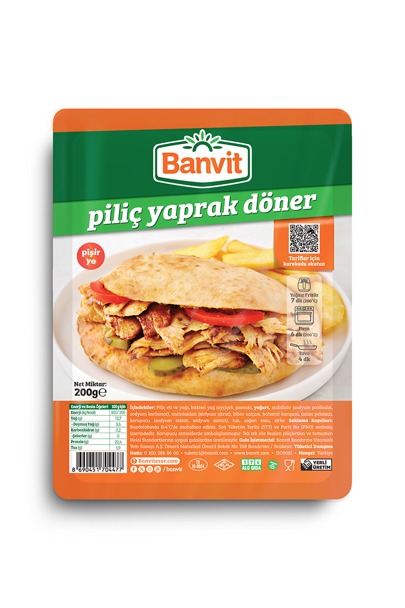 Banvit Piliç Yaprak Döner 200 G