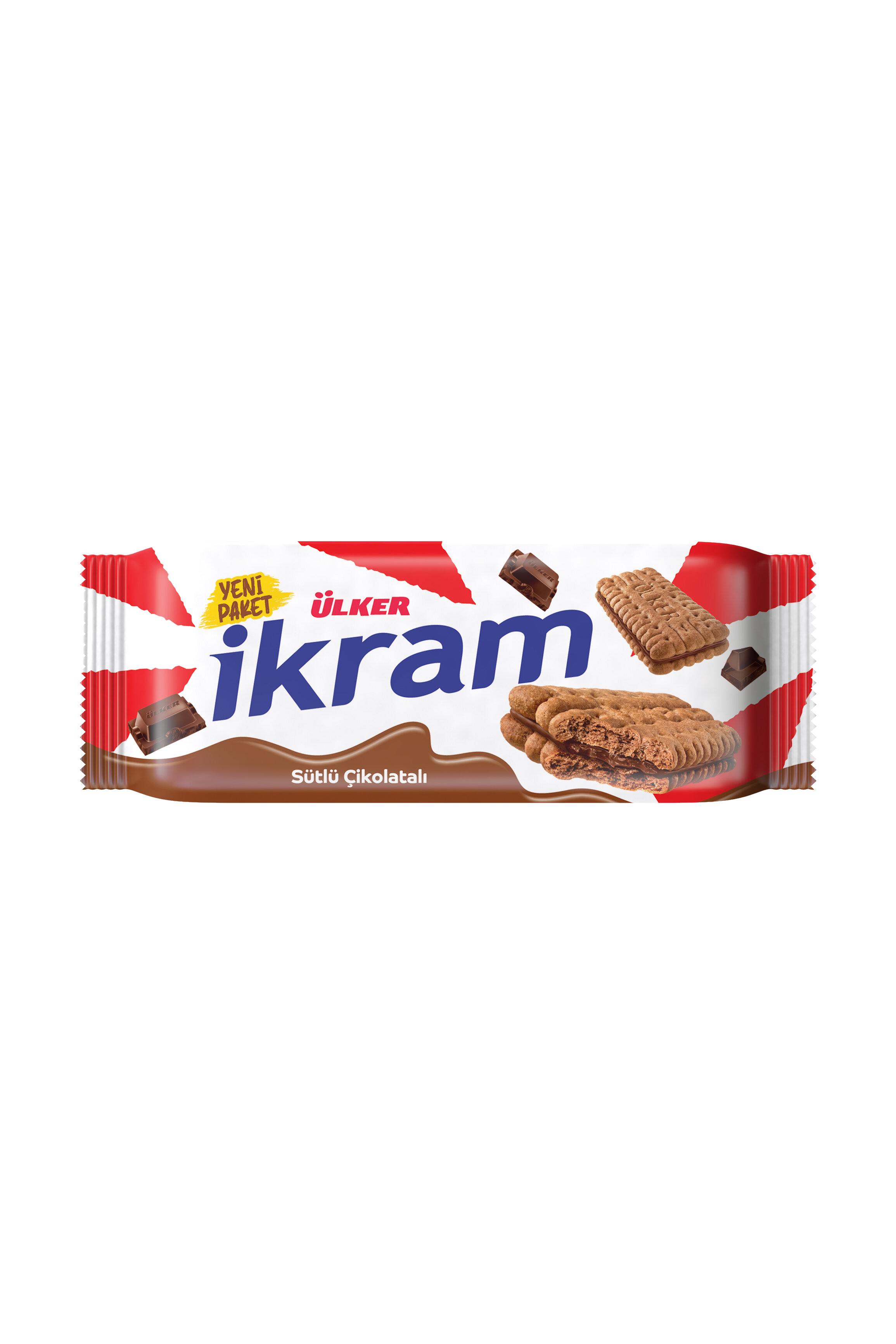 Ülker İkram Kremalı Bisküvi Çikolatalı 84 G