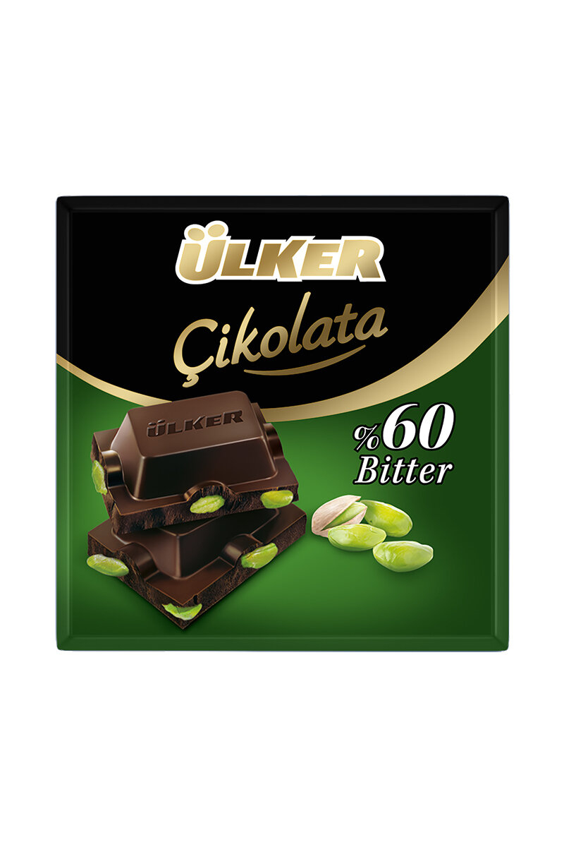 Ülker Antep Fıstıklı Bitter Çikolata 65 G