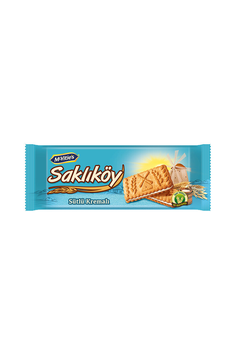 Ülker Saklıköy Sütlü Kremalı Yulaflı Bisküvi 100 G