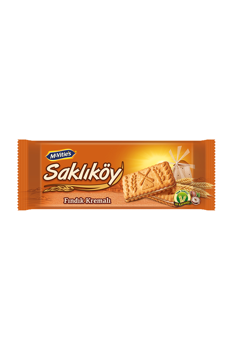 Ülker Saklıköy Fındıklı Kremalı Tahıllı Bisküvi 100 G
