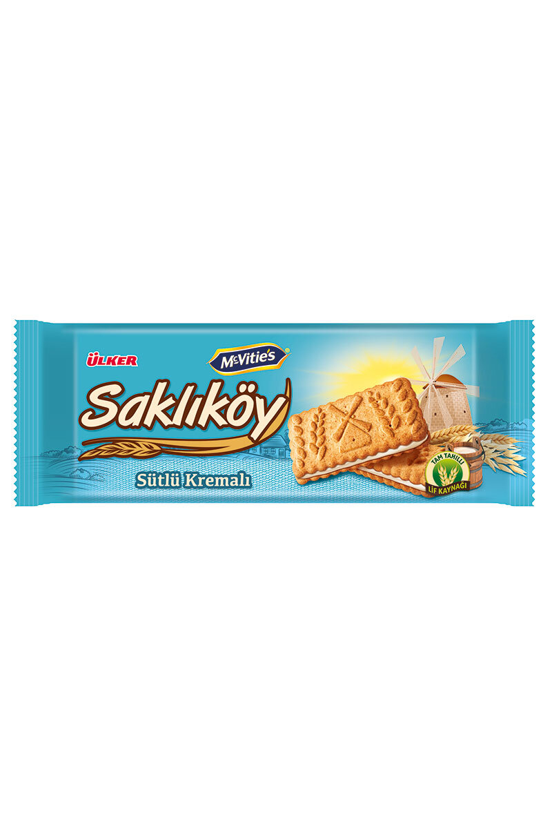 Ülker Saklıköy Sütlü Kremalı Bisküvi 100 G