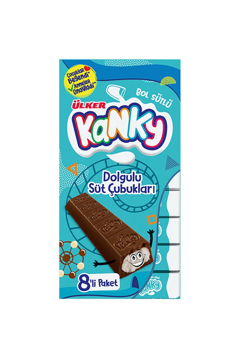 Ülker Kanky Dolgulu Süt Çubukları 96 G