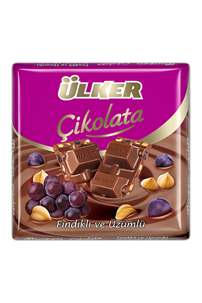 Ülker Çikolata Üzümlü Fındıklı 60 G
