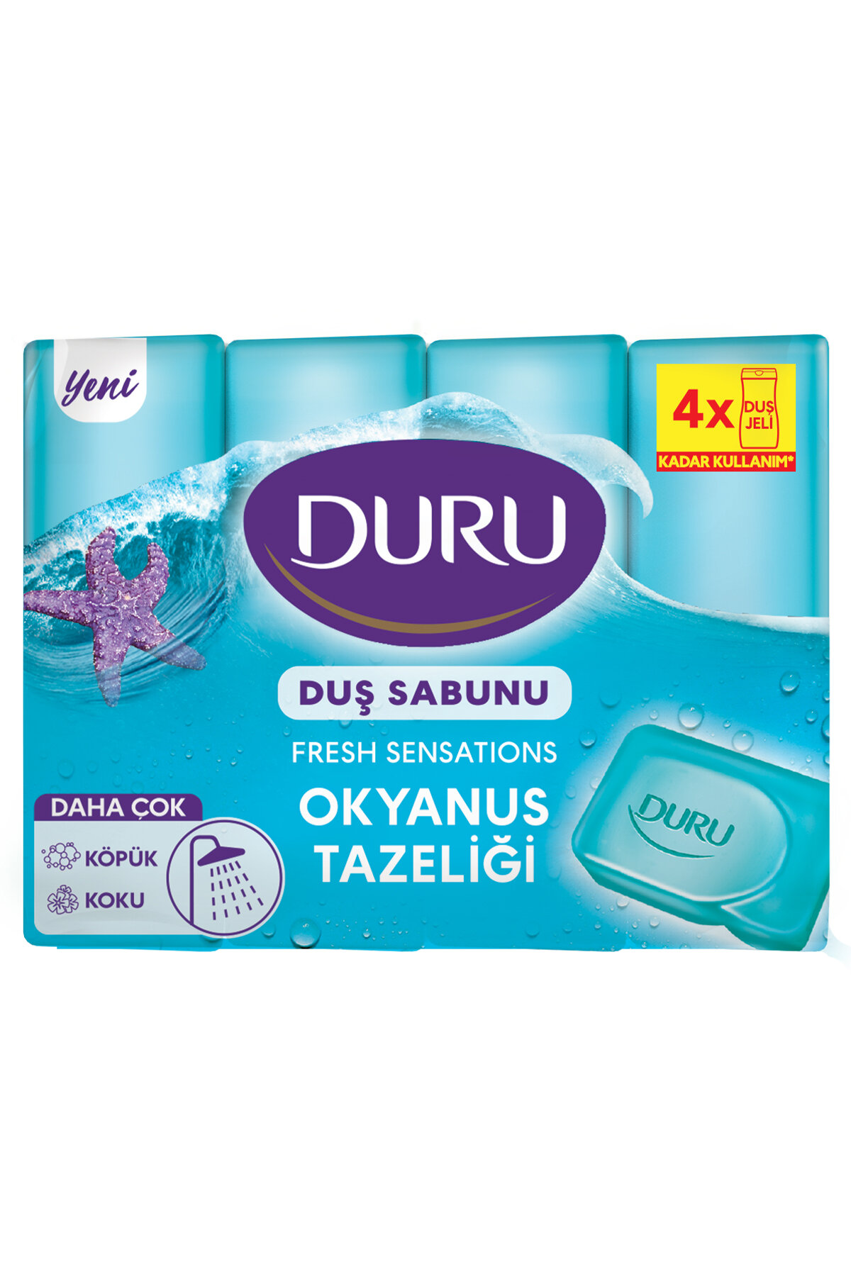 Duru Duş Sabunu Fresh Okyanus Esintisi 4x150 g