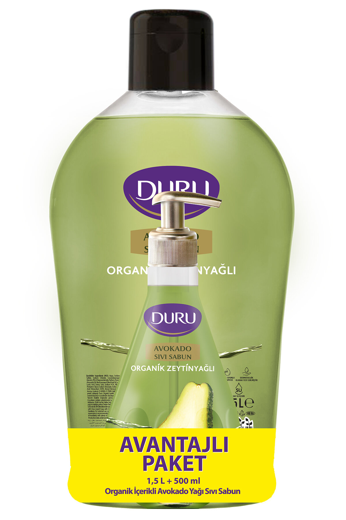 Duru Sıvı Sabun Avokado (1500Ml+500Ml)