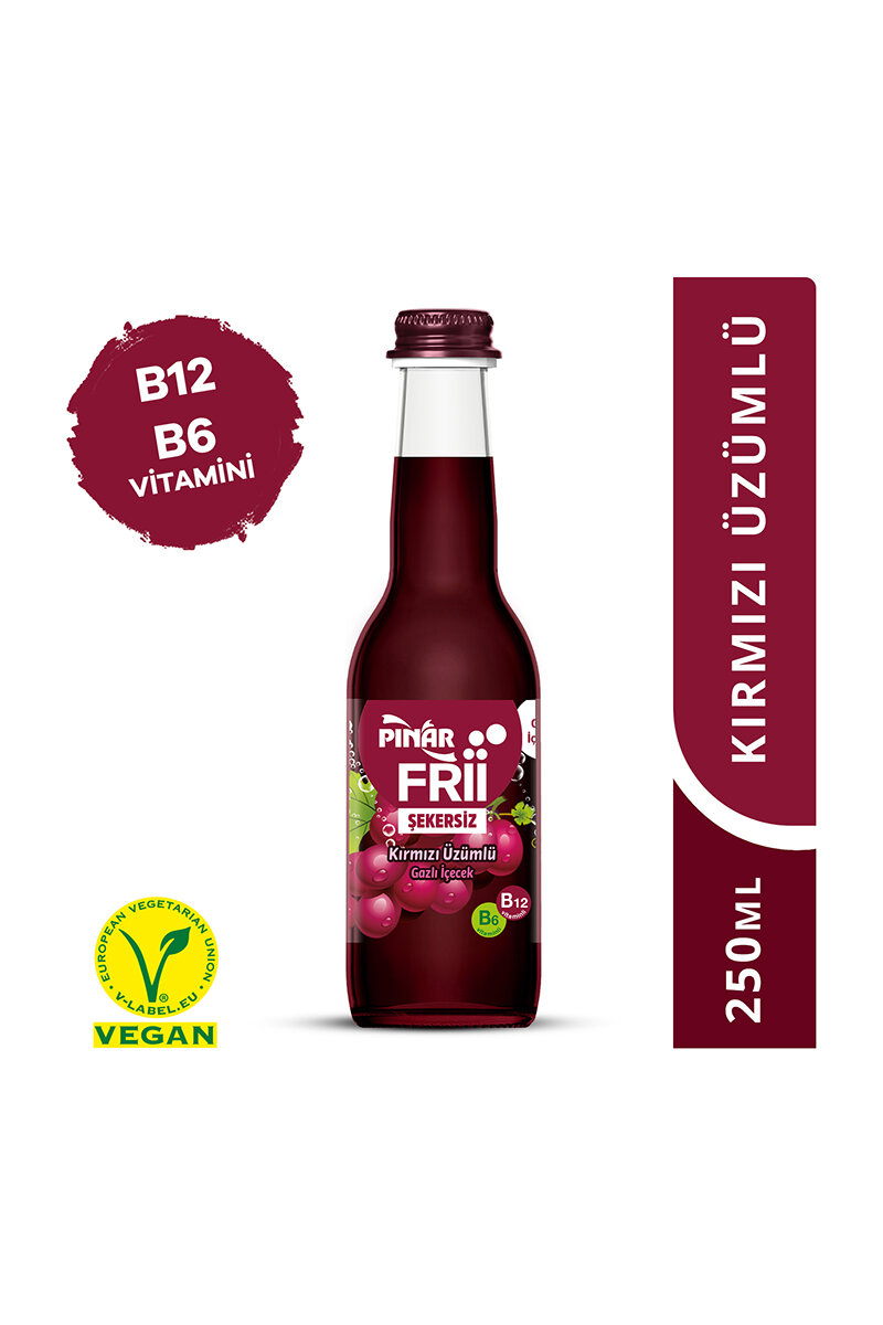 Pınar Frii Şekersiz Kırmızı Üzüm 250 ml