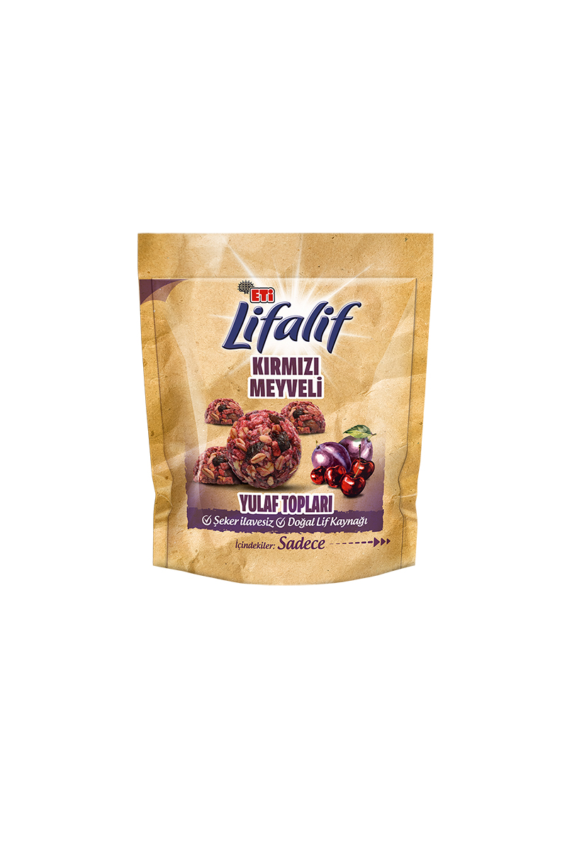 Eti Lifalif Kırmızı Meyveli Yulaf Topları 33 G