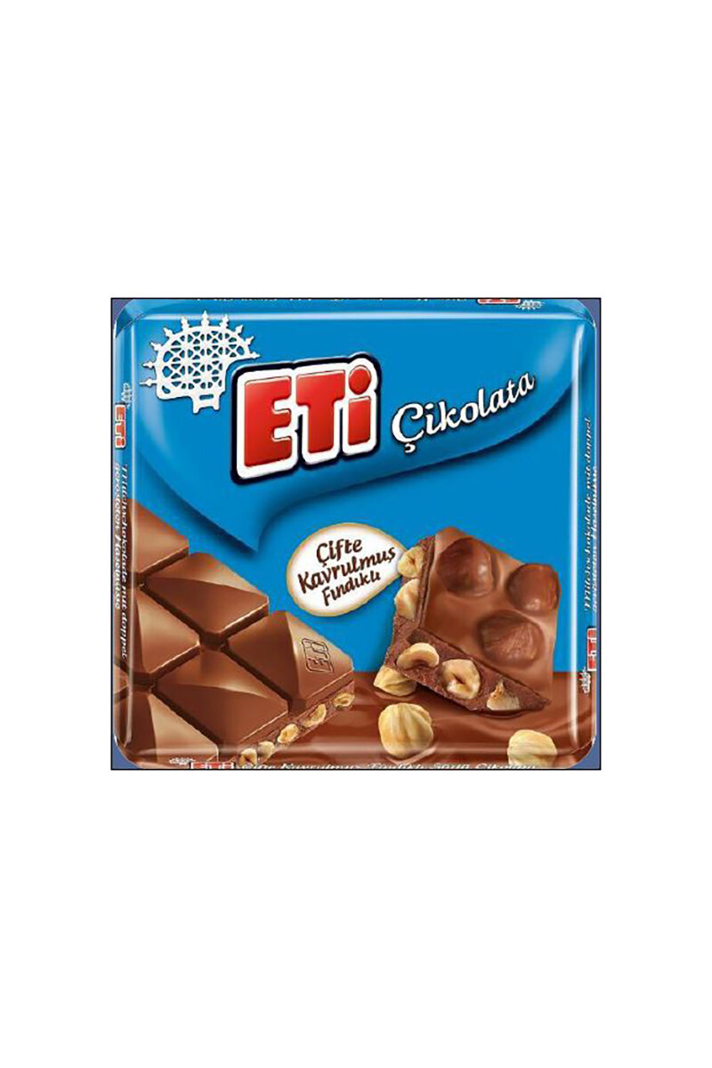Eti Çifte Kavrulmuş Fındıklı Çikolata 60 G