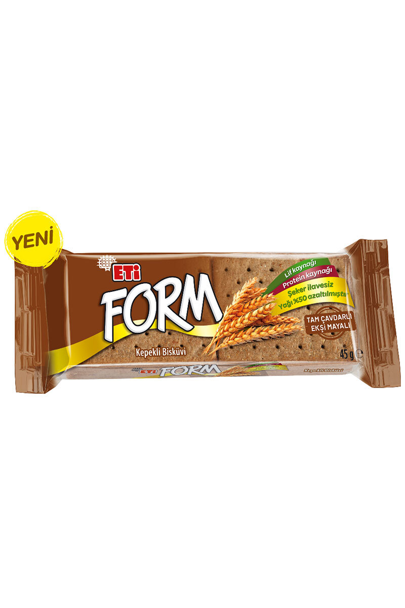 Eti Form Tam Çavdarlı Bisküvi 45 G