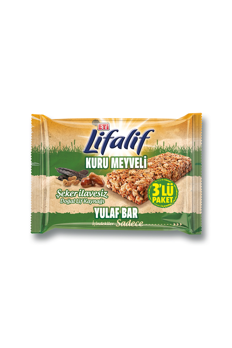 Eti Lifalif Kuru Meyveli Bar 3'lü 105 G