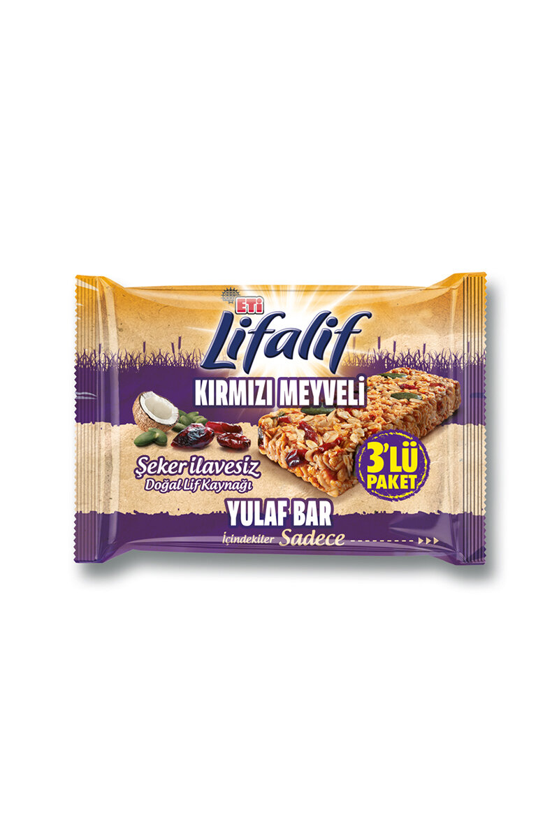 Eti Lifalif Kırmızı Meyveli Bar 3'lü 105 G