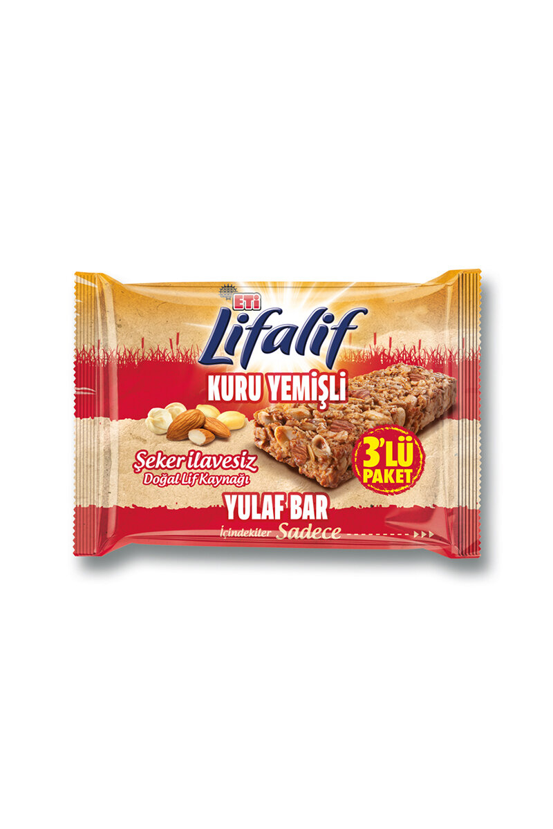 Eti Lifalif Kuruyemişli Bar 3'lü 105 G