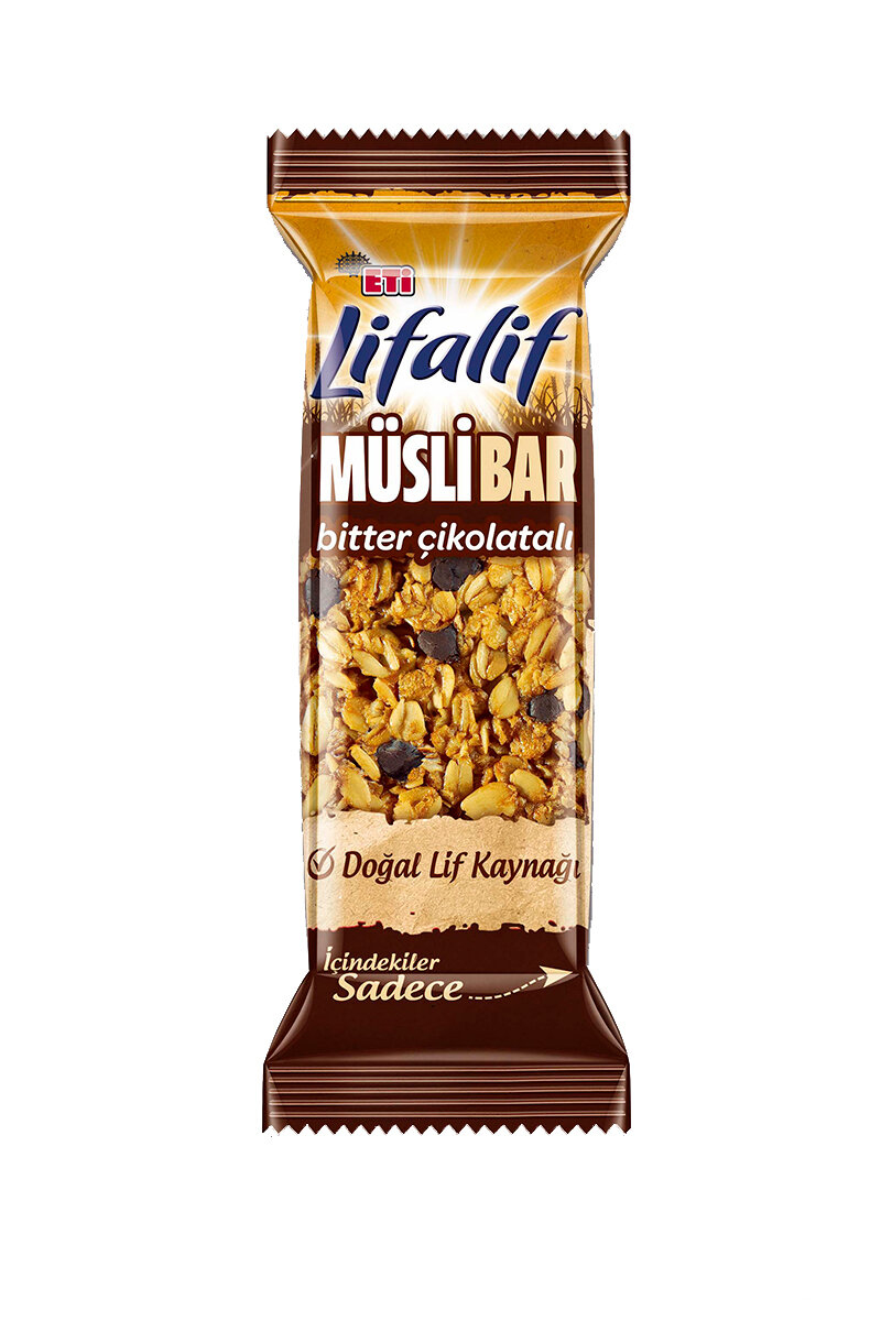 Eti Lifalif Bitter Çikolatalı Müsli Bar 35 G