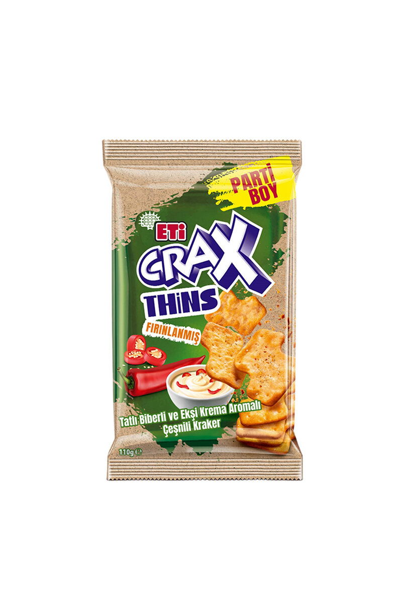 Eti Crax Thins Tatlı Biber Ekşi Krema 110 g