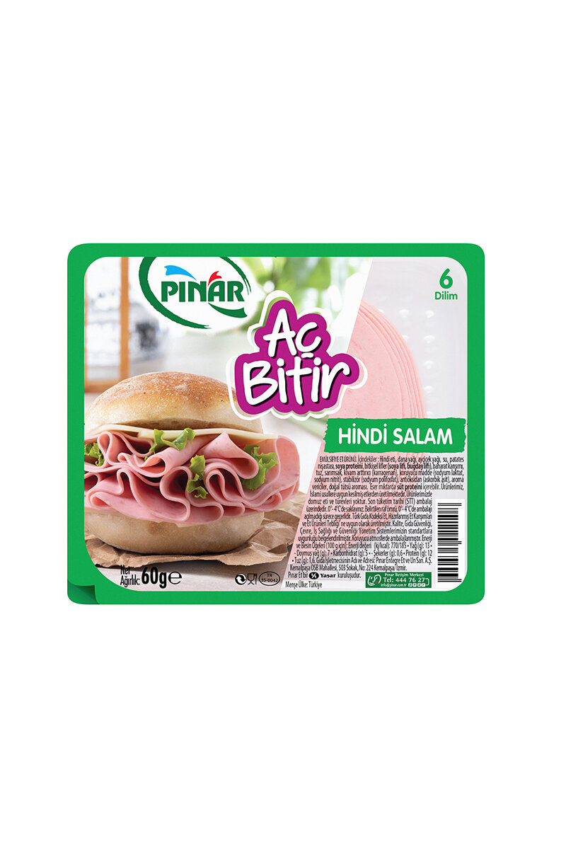 Pınar Hindi Aç Bitir Büyük Dilim Salam 60 G