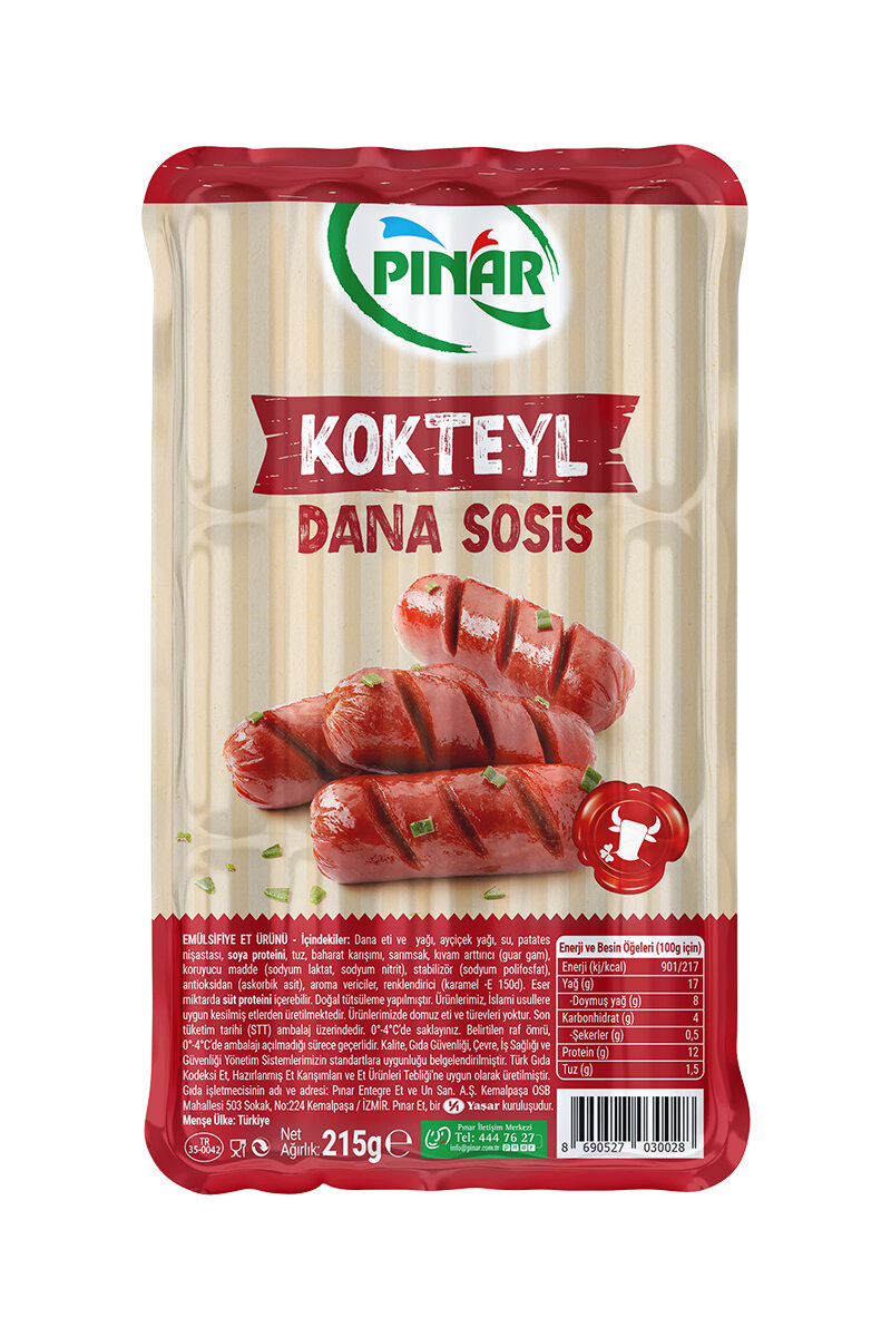 Pınar Dana Minik Sosis 215 G