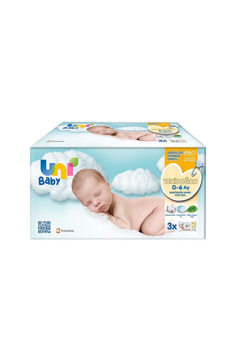 Uni Baby Yenidoğan Islak Havlu 40*3'lü