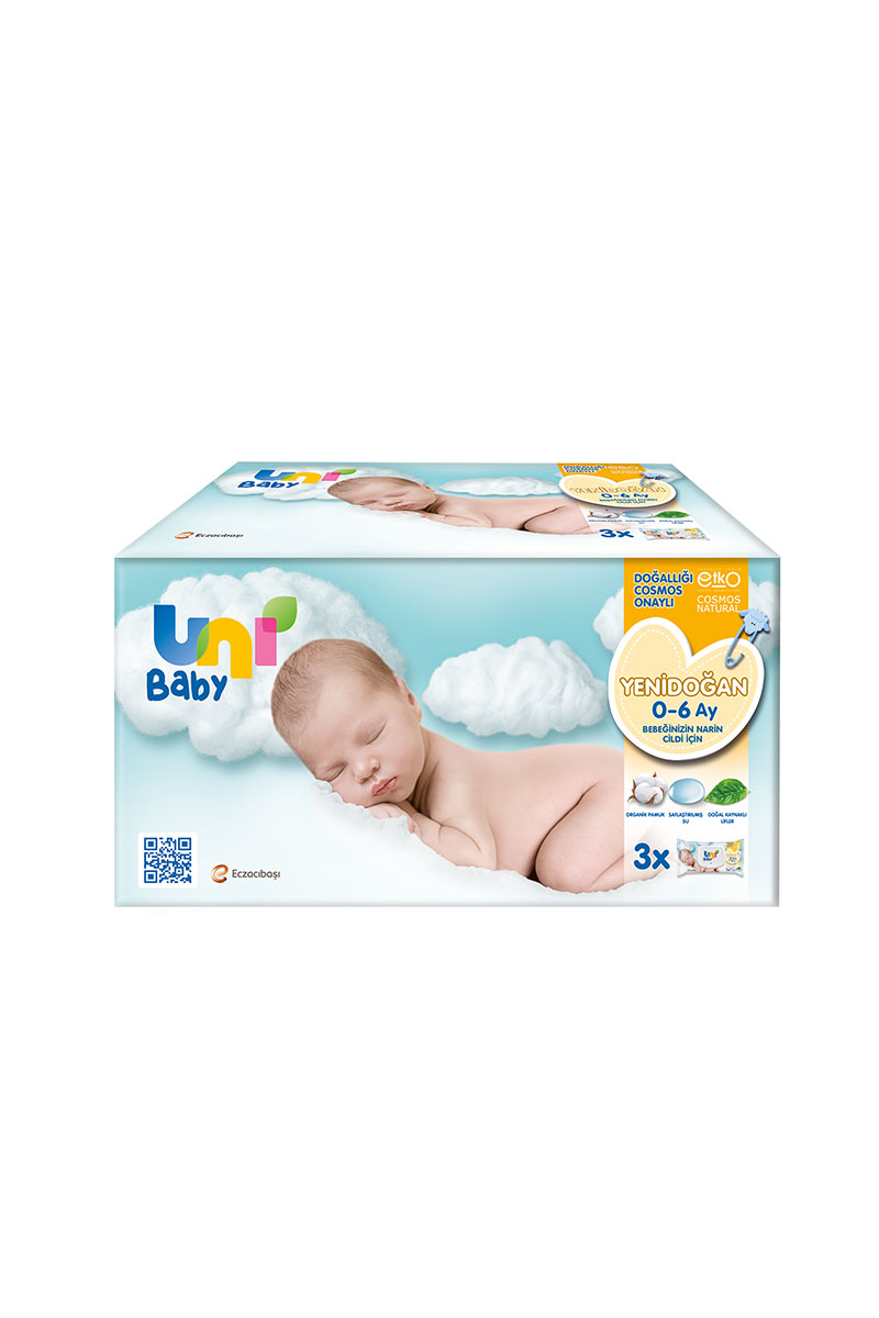 Uni Baby Yenidoğan Islak Havlu 40*3'lü