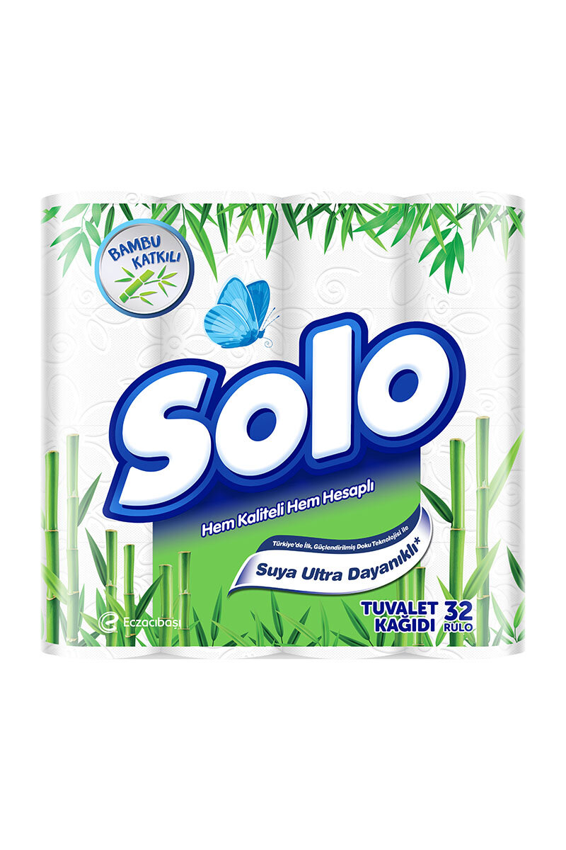 Solo Bambu Tuvalet Kağıdı 32 li Katlı