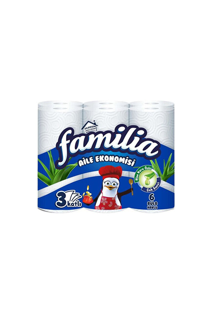 Familia Aloe Vera Özlü Kağıt Havlu 6'lı