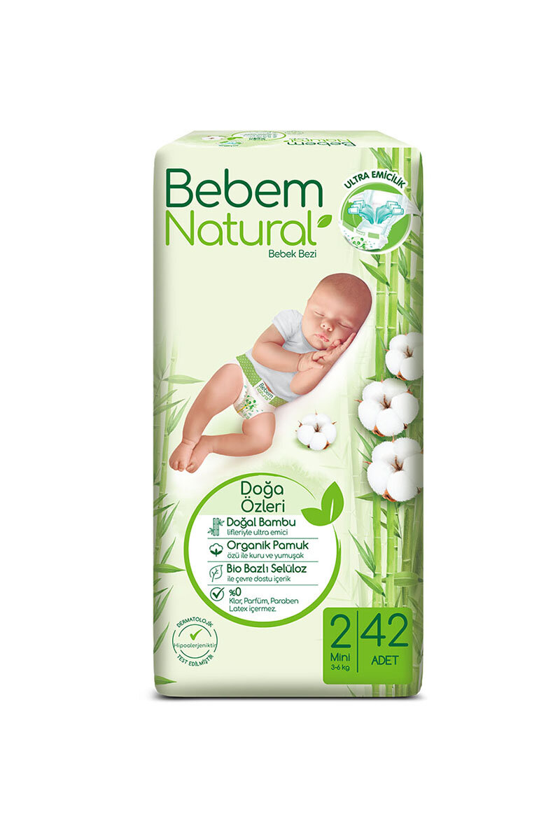 Bebem Natural Mini (2) 42 Adet 3-6 kg