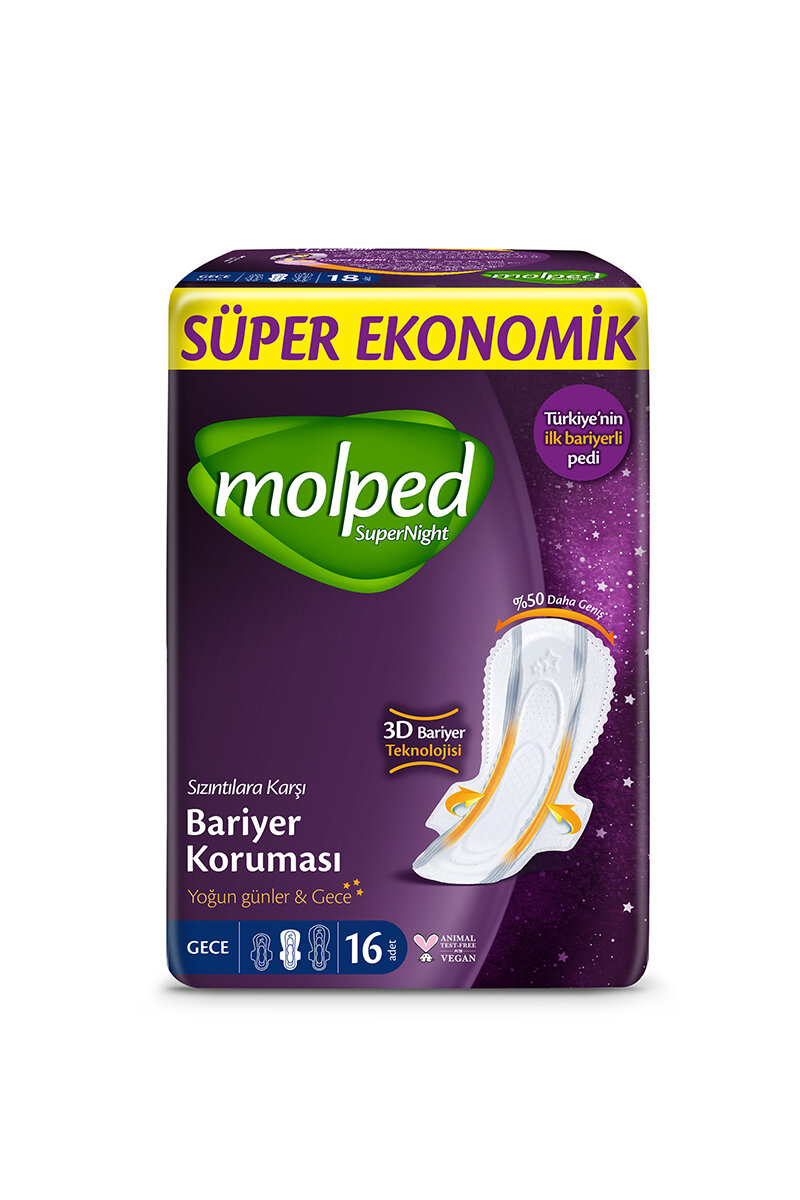 Molped Supernight Süper Eko Gece 16'lı