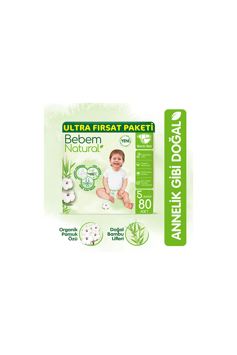 Bebem Natural Junıor (5) 80 Adet