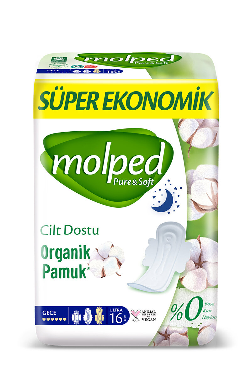 Molped Pure Soft Süper Ekonomik Gece 16'lı