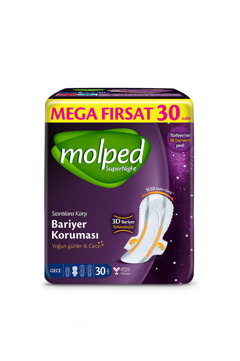 Molped Supernight Mega Gece 30'lu
