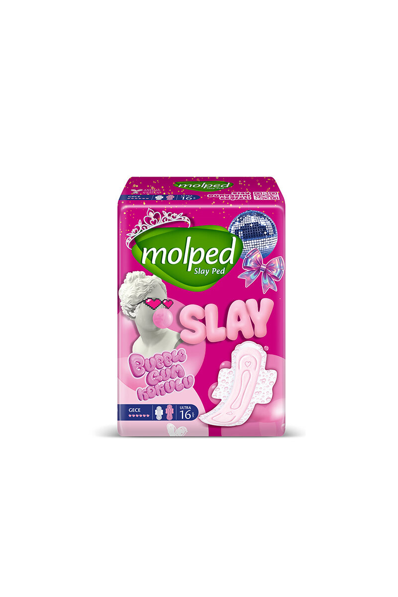 Molped Slay Gece Hijyenik Ped 16'lı