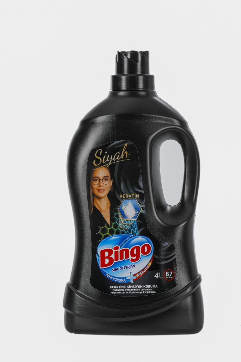 Bingo Sıvı Bakım Deterjanı Siyahlar 67 Yıkama 4000 ml