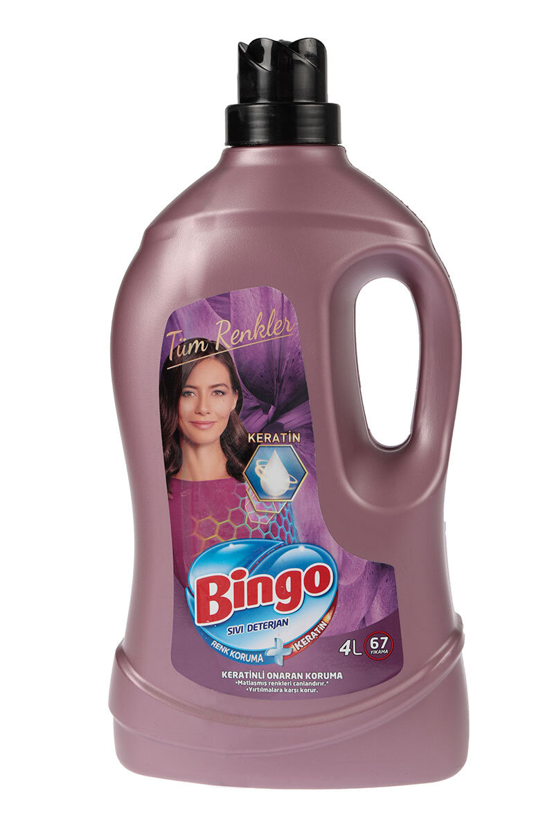 Bingo Sıvı Bakım Deterjanı Tüm Renkler 67 Yıkama 4000 ml