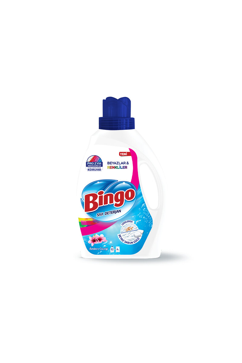 Bingo Sıvı Çamaşır Deterjanı Amber 40 Yıkama 2600 ml