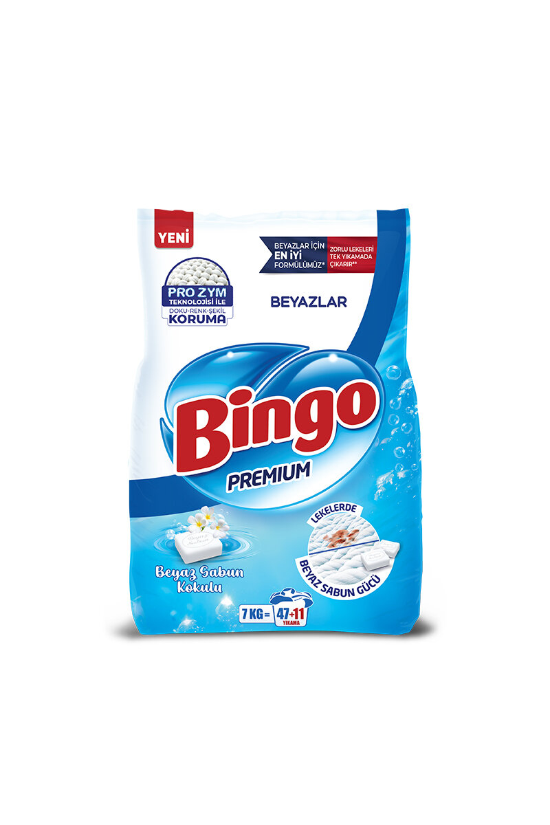 Bingo Toz Deterjan Premium 7 kg Beyaz